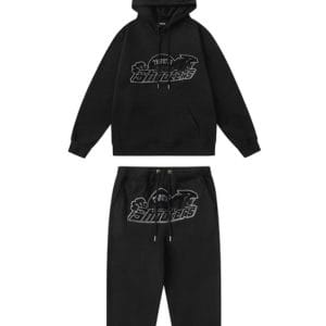 Trapstar New Shooters Arch Panel Hooded Tracksuit Black