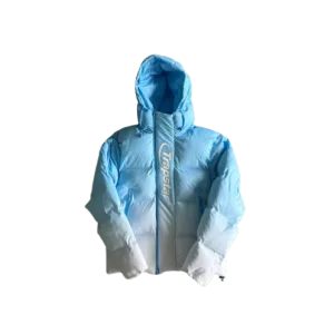 Trapstar Decoded 2.0 Hooded Puffer Jacket Cashmere Blue