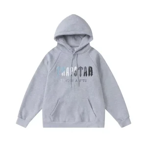 Trapstar its A Secret Bluegray Logo Gray Trapstar Hoodie